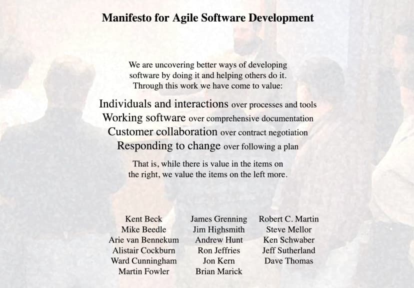 The agile manifesto.