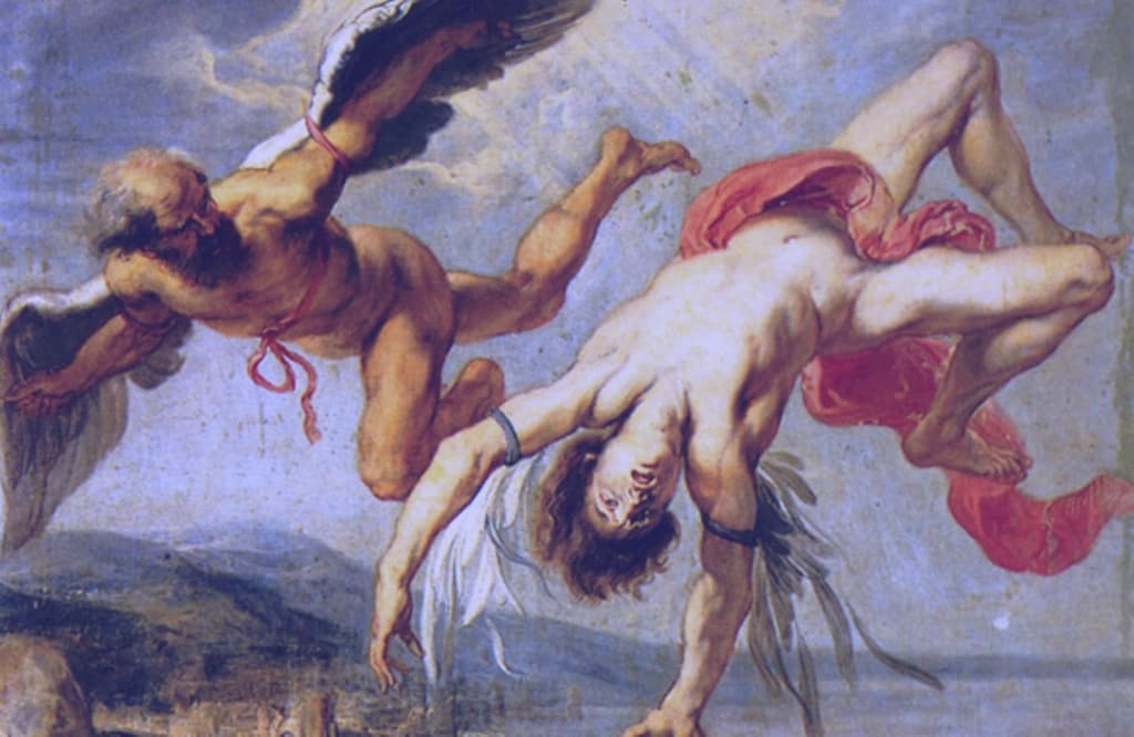 Icarus Falling by Jacob Peter Gowy