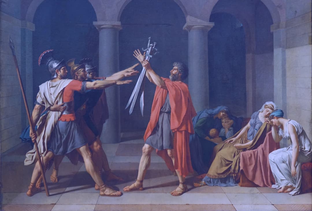Oath of the Horatii by Jacques-Louis David