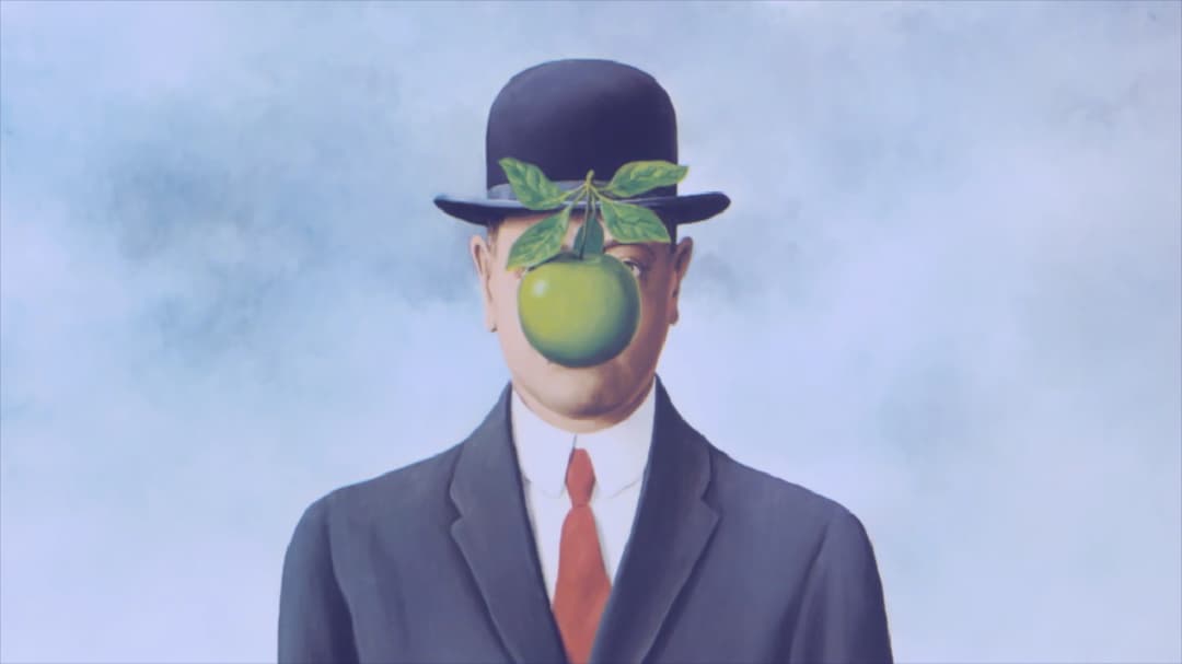 The Son of Man by René Magritteb