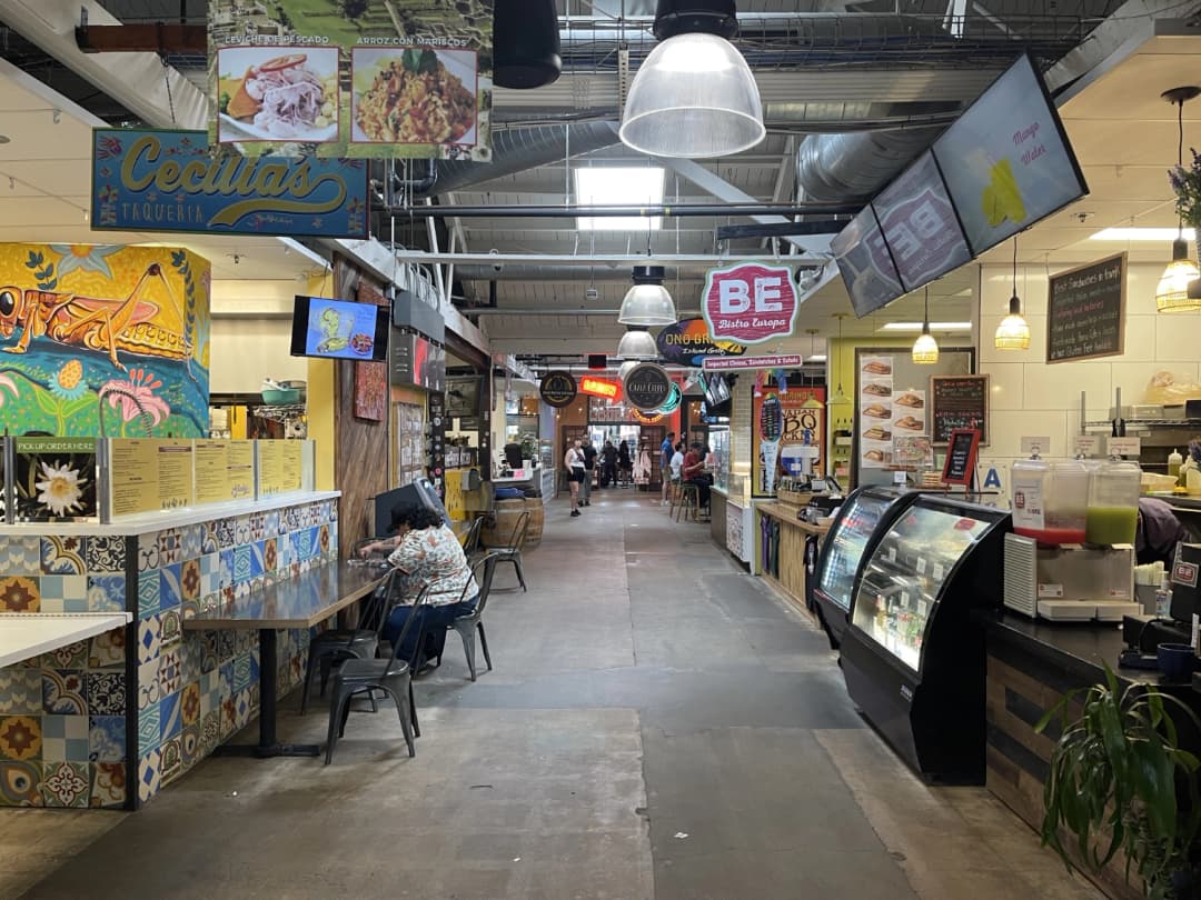 View of one hallway in Liberty Public Market