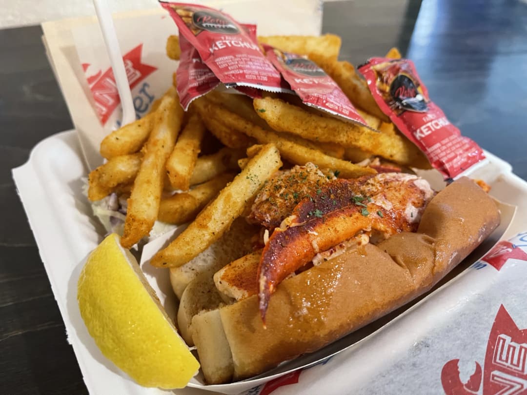 Lobster roll from Wicked Maine Lobster restaurant