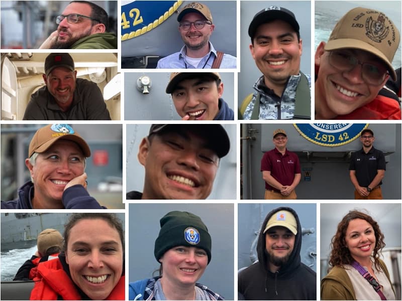 The scientists to sea group collage