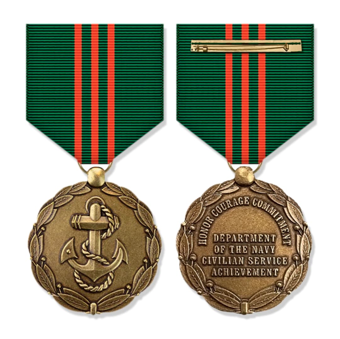 Front and back of CSAM medal