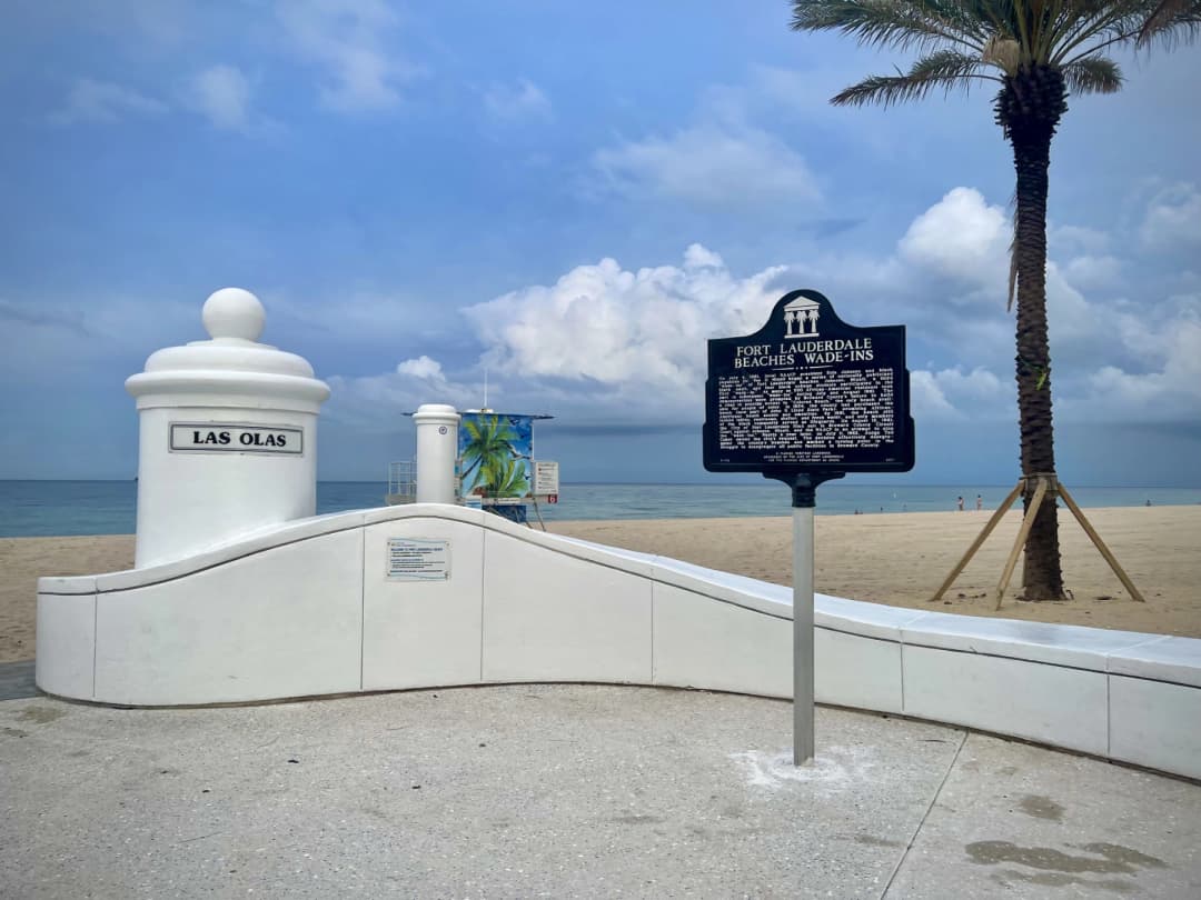 View of Fort Lauderdale beach on Las Olas Blvd