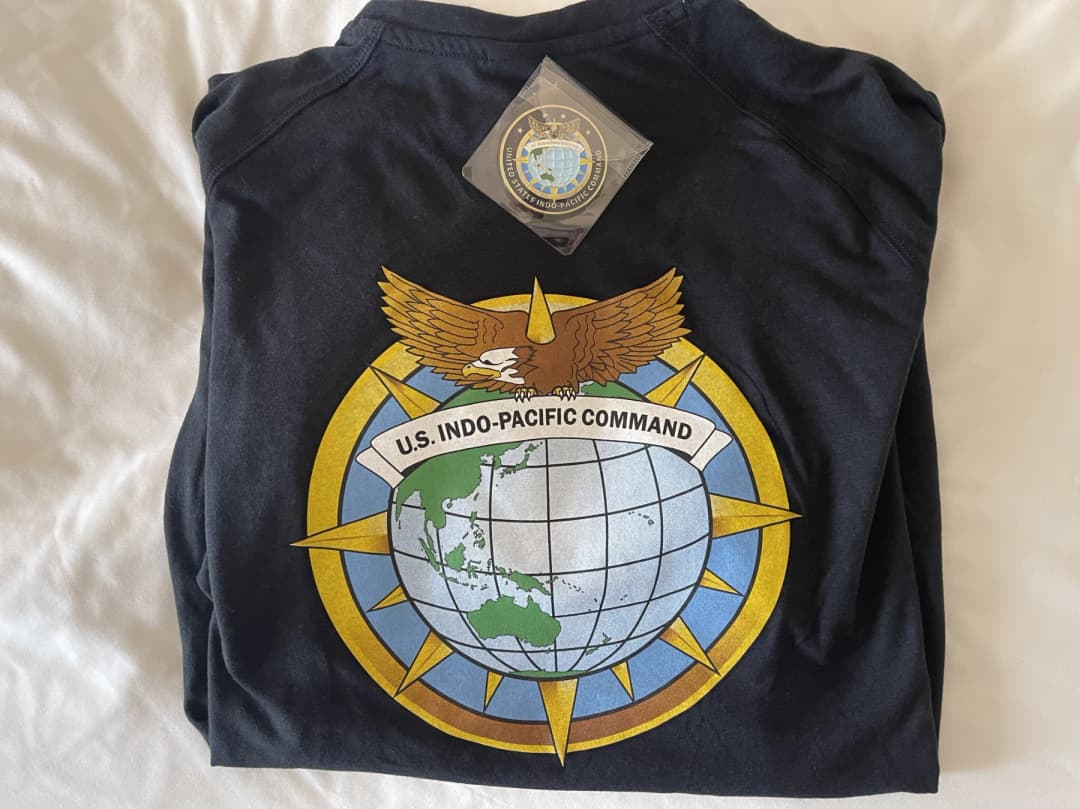 USSOUTHCOM shirt and JC2 sticker and pen