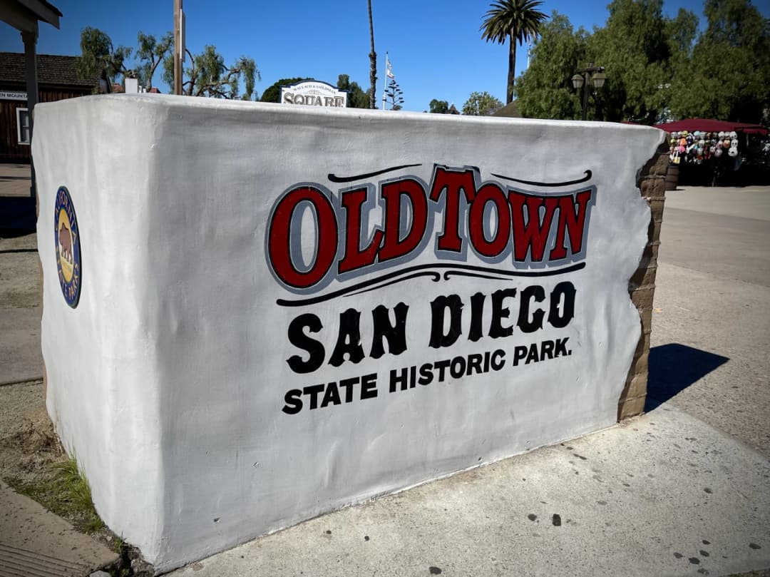 Sign of Old Town section in San Diego, CA