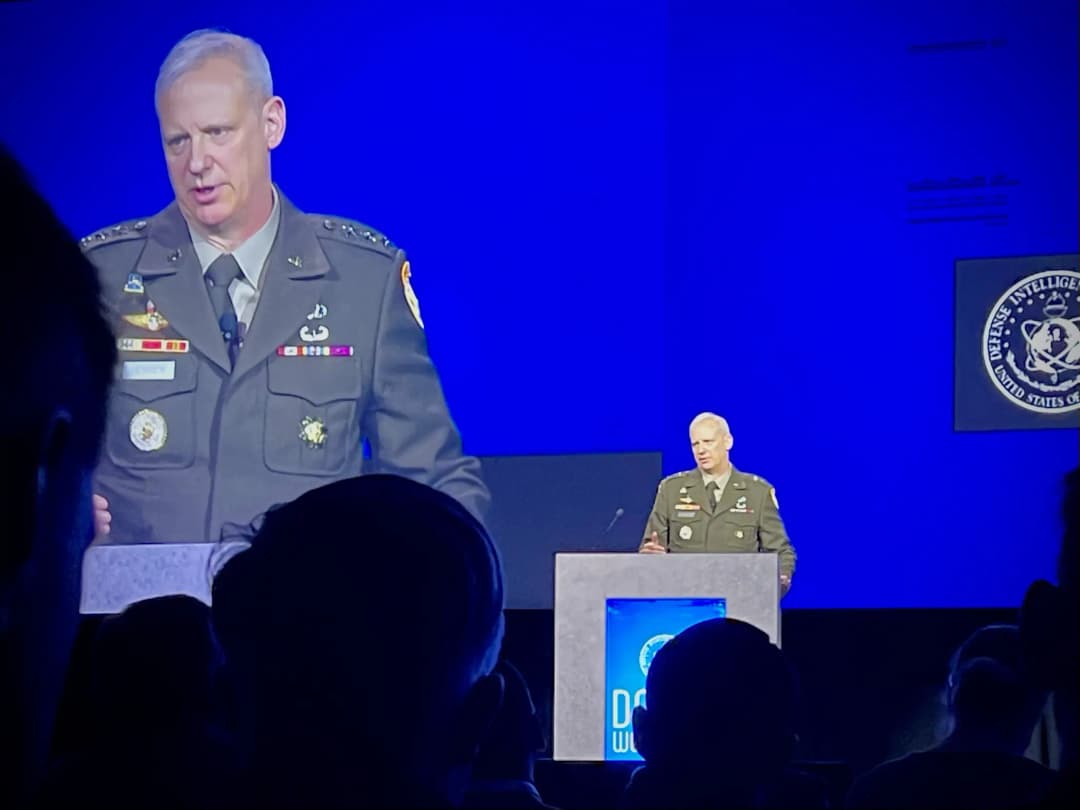 LT GEN Berrier speaking at DODIIS Worlwide 2023