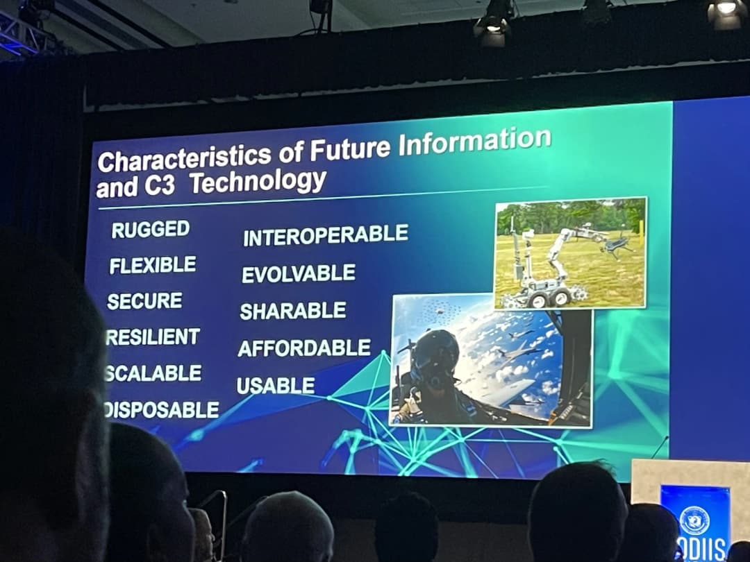 Chart detailing characteristics of future C3 technology