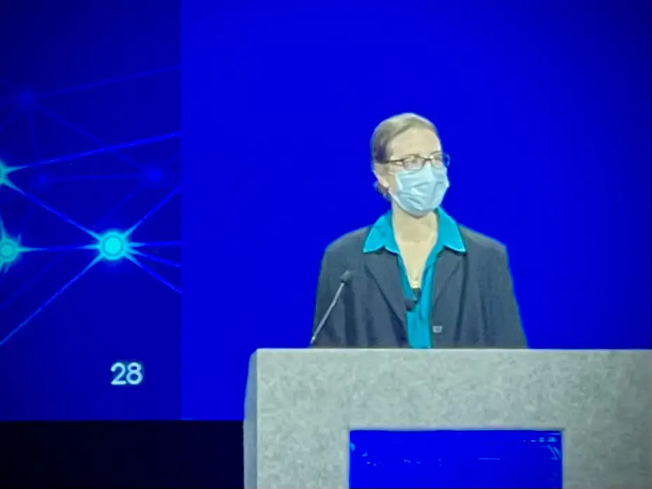 Dr. Adele J. Merritt speaking at DODIIS Worldwide 2023