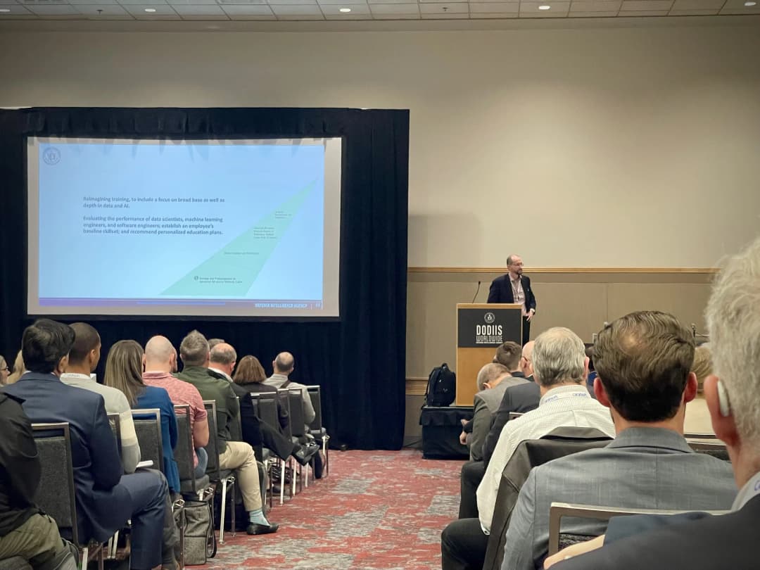 Robert Williams speaking at DODIIS Worldwide 2023