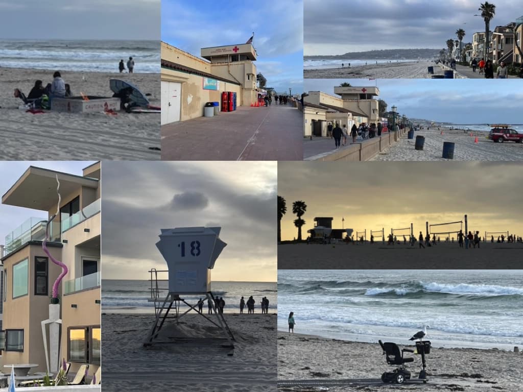 Mission Beach Collage of Pictures